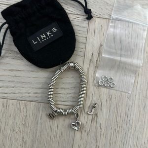 Links of London bracelet with charms